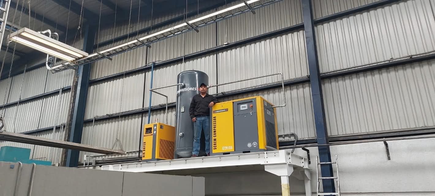 Venta e instalación de compresor de tornillo 30 HP