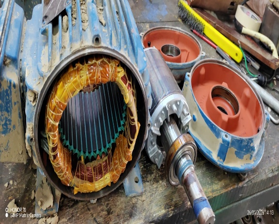 Despiece de motor eléctrico